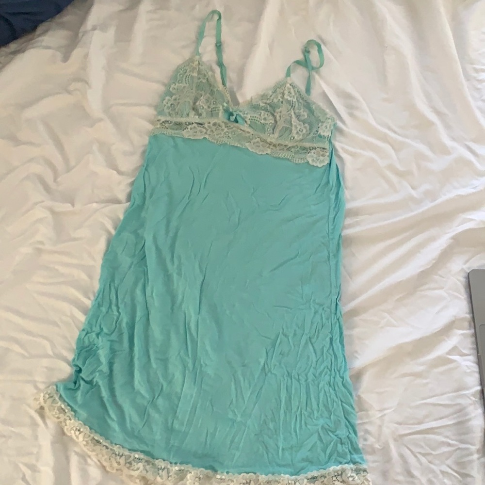 Light Teal Nightie with lace